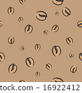 Illustration seamless coffee beans background 16922412