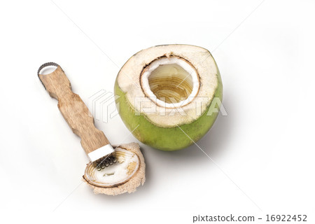 Coconut grater isolated with coconut Coconut grater isolated with coconut 16922452