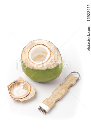 Coconut grater isolated with coconut  16922453