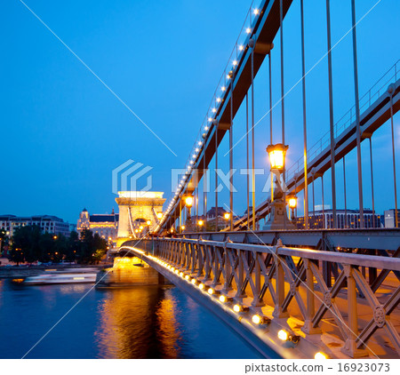 Budapest Chain Bridge over Denude Budapest Chain Bridge over Denude 16923073