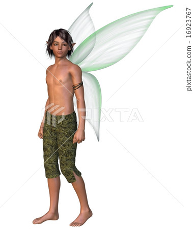 Fairy Boy in Green, Standing 16923767