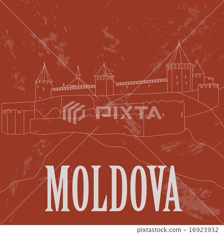 Moldova landmarks. Retro styled image 16923932