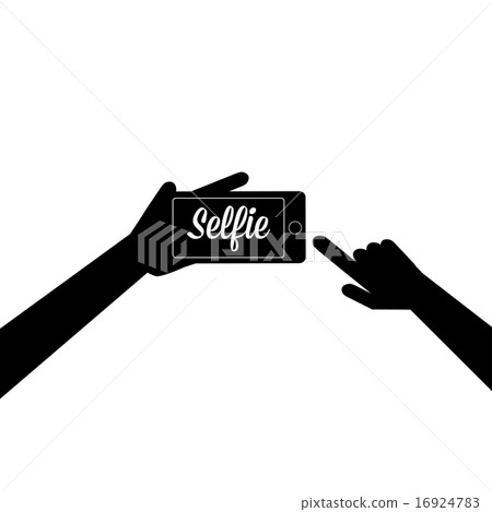 Taking Selfie Photo on Smart Phone concept icon . 16924783