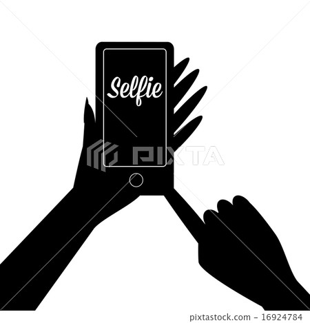 Taking Selfie Photo on Smart Phone concept icon . Taking Selfie Photo on Smart Phone concept icon . 16924784