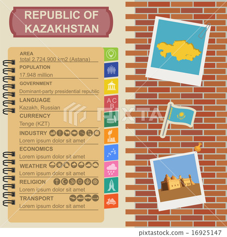 Kazakhstan infographics, statistical data Kazakhstan infographics, statistical data 16925147