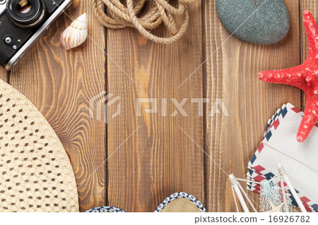 Travel and vacation background with items Travel and vacation background with items 16926782