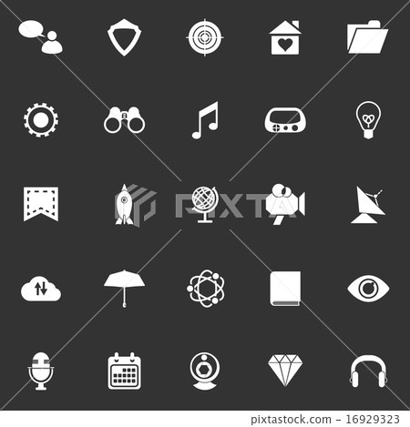 SEO icons on gray background SEO icons on gray background 16929323