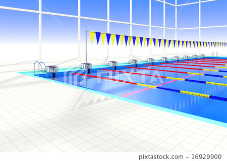 游泳池的起始桌 16929900