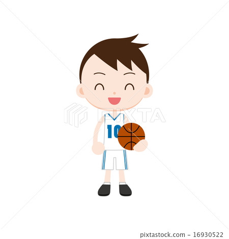 A boy with basketball - Stock Illustration [16930522] - PIXTA