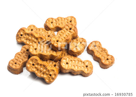Groundnut shaped biscuit isolated in white 16930785