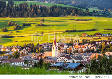 The view of  Dolomiti town Monguelfo Italy Europe 16931387