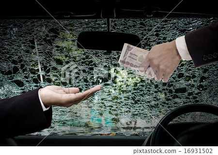 Businessman offer money for repair Businessman offer money for repair 16931502