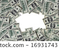 Frame of money 16931743