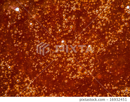 Texture is boiling yellow apricot jam 16932451