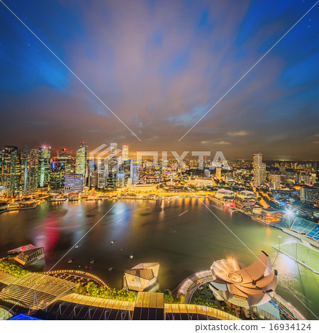 Singapore Skyline and view of Marina Bay Singapore Skyline and view of Marina Bay 16934124