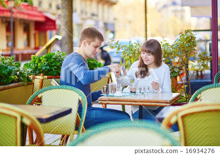 Young romantic couple having a date Young romantic couple having a date 16934276