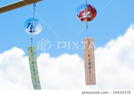 A wind chimes festival shot at Ogasa Kannon in Kashihara City, Nara Prefecture 16934376
