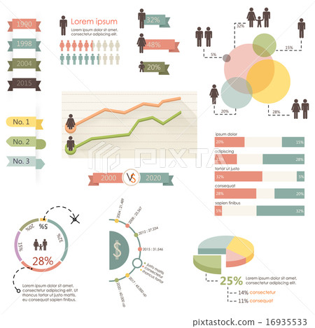 Human infographic vector. Graph information 16935533