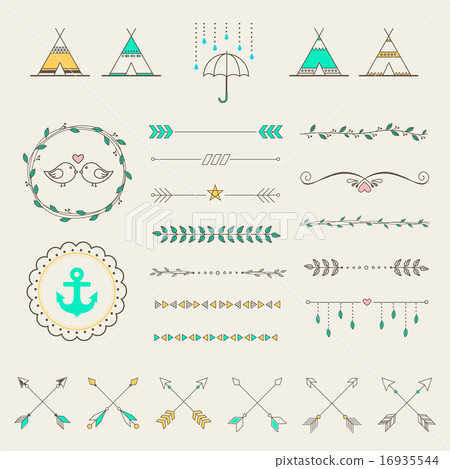 Hipster sketch retro design. Paster color Hipster sketch retro design. Paster color 16935544