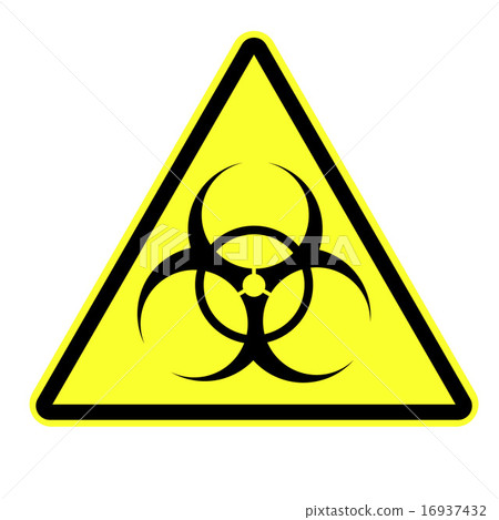 Biohazard symbol vector sign isolated 16937432