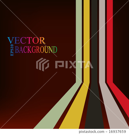 Colorful stripes  with 3 d dimensional effect isolated on black. 16937659