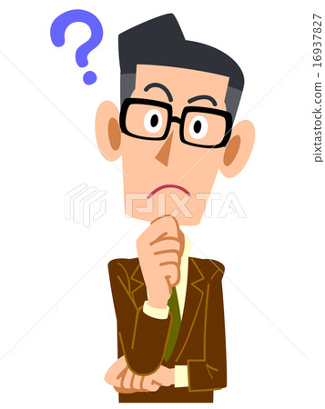 懷疑的商人垂懸的玻璃 16937827