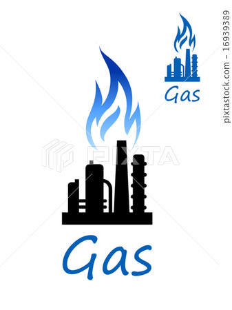 Natural gas or oil refinery factory Natural gas or oil refinery factory 16939389
