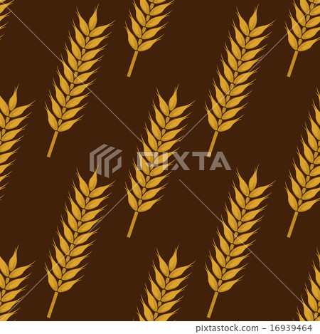 Ears of ripe wheat seamless pattern Ears of ripe wheat seamless pattern 16939464