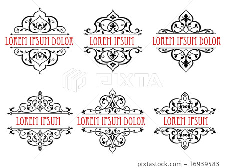 Vintage floral frames, dividers and borders Vintage floral frames, dividers and borders 16939583