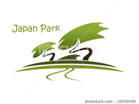 Bonsai garden symbol with pines Bonsai garden symbol with pines 16939589