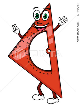 Cartoon school red triangle character Cartoon school red triangle character 16939590