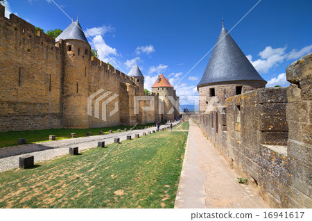The medieval town of Carcassonne, France 16941617