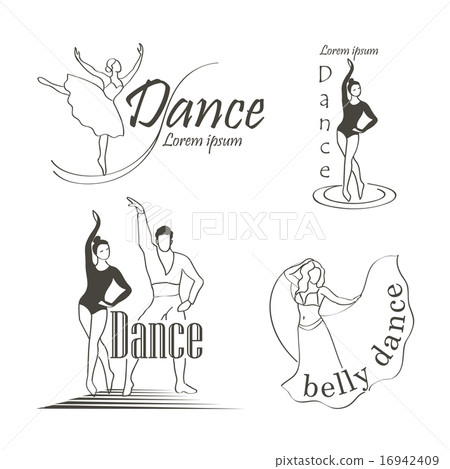 Set of dancing emblems 16942409