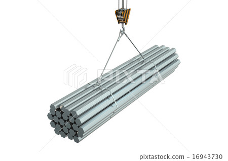 Crane hook with rolled metal hexagon bars 16943730