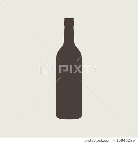 wine bottle sign set. Bottle icon. 16946259