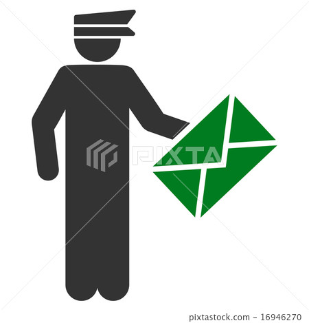 Postman icon from Business Bicolor Set 16946270