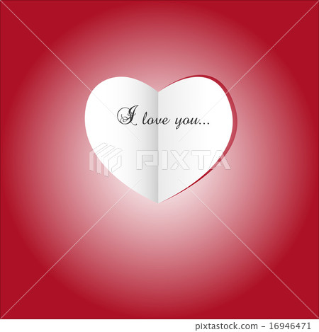 Paper heart. St valentine's day. 16946471