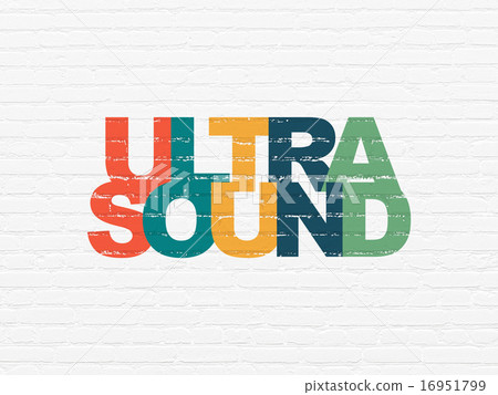 Healthcare concept: Ultrasound on wall background Healthcare concept: Ultrasound on wall background 16951799