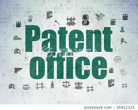 Law concept: Patent Office on Digital Paper background 16952325
