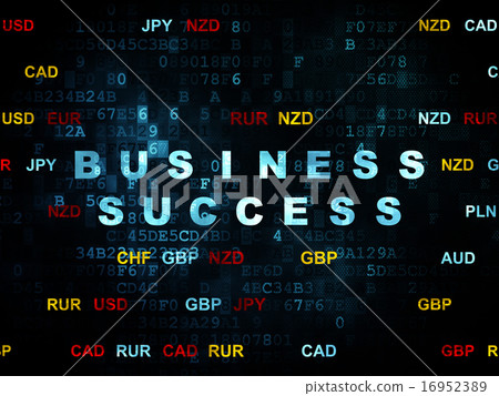 Finance concept: Business Success on Digital background 16952389