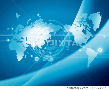 Business World Map Business Background Global Map Earth Technology 16953334