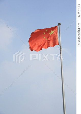 Tianjin Tianjin Board Mountain Landscape Scenic Spot National Flag 16954875