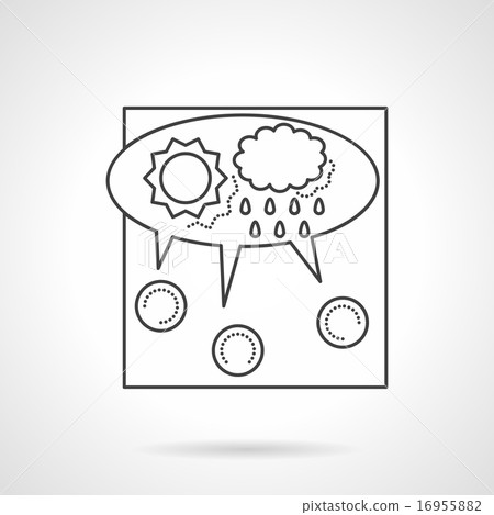 Crowdsourcing line vector icon 16955882
