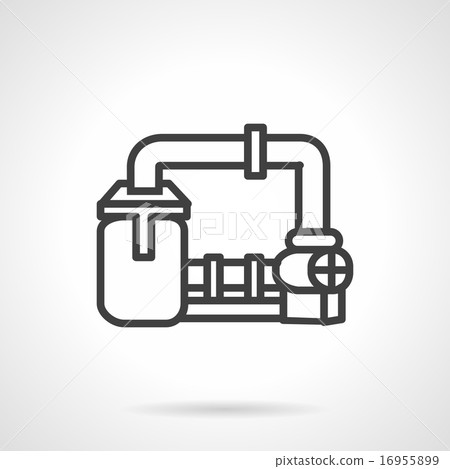 Gas transmission system vector icon 16955899