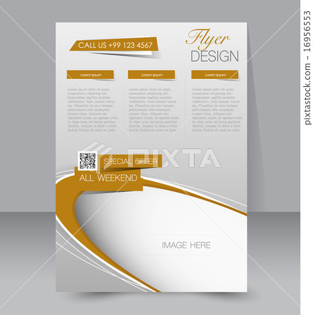 Flyer template. Business brochure. A4 poster. Flyer template. Business brochure. A4 poster. 16956553