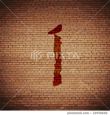 number one icon symbol Flat modern web design with number one icon symbol Flat modern web design with 16956688