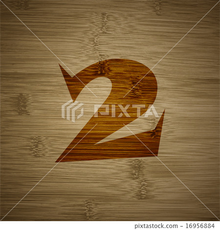 number two icon symbol Flat modern web design with number two icon symbol Flat modern web design with 16956884