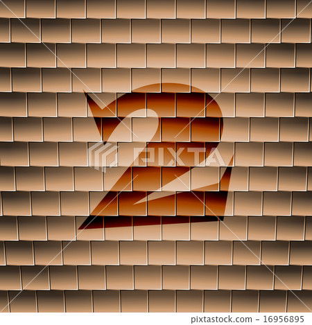 number two icon symbol Flat modern web design with number two icon symbol Flat modern web design with 16956895