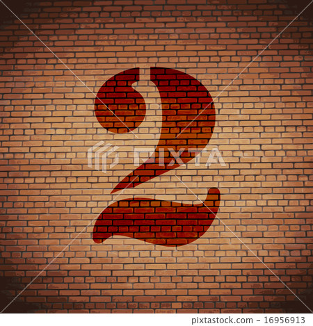 number two icon symbol Flat modern web design with number two icon symbol Flat modern web design with 16956913