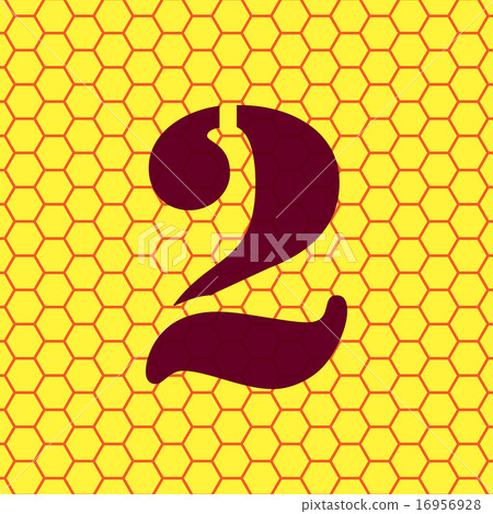 number two icon symbol Flat modern web design with number two icon symbol Flat modern web design with 16956928